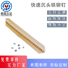 1810-6480沉头快速铁铆钉 拉穿铆钉 空心拉钉 连续拉钉