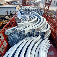 热镀锌管拉弯价格 Q235B方管定尺热弯管  现货无缝方矩管切割加工