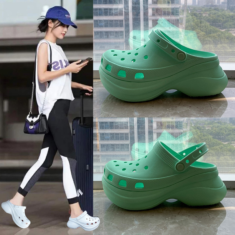 Yang Mi Style Clogs for Women, Thick-Soled Height-Increasing Slippers, Women's Summer Outdoor Wear, 2026 New Model, Summer Foreign Trade Cross-Border Dropshipping Yang Mi Style Clogs for Women, Thick-Soled Height-Increasing Slippers, Women's Summer Outdoor Wear, 2026 New Model, Summer Foreign Trade Cross-Border Dropshipping