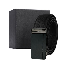 新款男士头层荔枝纹削边自动带商务高档礼盒套装礼品腰带皮带定制