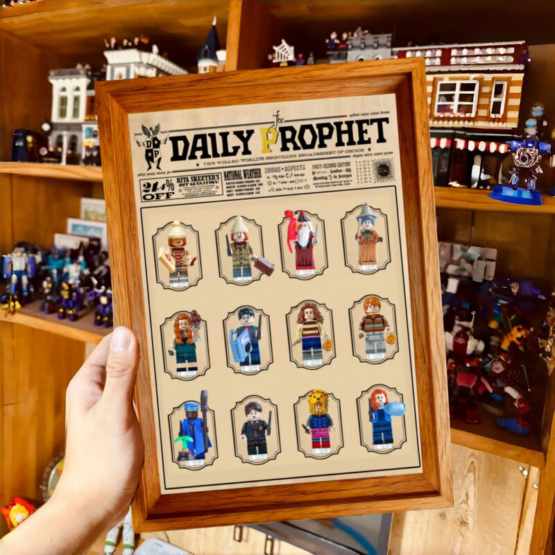 Minifigure Photo Frame Lego Blind Box Minifigure Storage Transparent Display Storage Box Dustproof Multifunctional Display Stand
