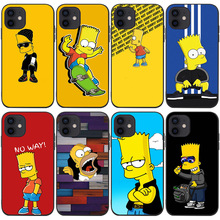 适用iPhone17个性搞怪辛普森手机壳XR外贸新款卡通情侣动漫手机壳