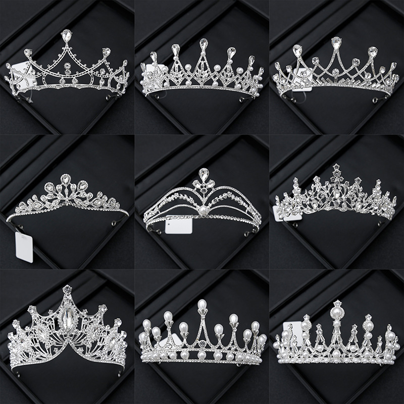 Crown Tiara Bride Rhinestone Crown Wedding Yarn Ceremony Costume Eighteen Years Old Adult Ceremony Birthday Princess Hair Accessories Children Crown Tiara Bride Rhinestone Crown Wedding Yarn Ceremony Costume Eighteen Years Old Adult Ceremony Birthday Princess Hair Accessories Children