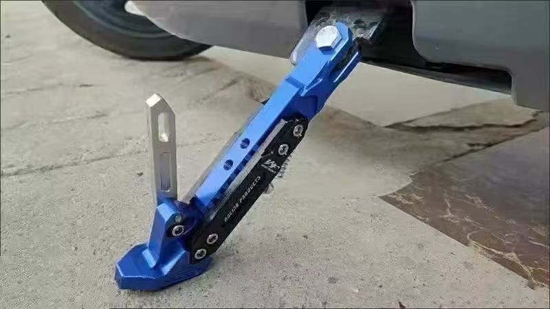 Universal Electric Scooter Modified Kickstand Single-Sided Support Aluminum Alloy Adjustable Single Kickstand Cnc Modification