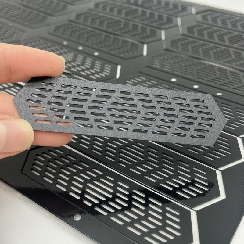 CNC加工黑色磨砂PC垫片  绝缘垫片 CNC精雕通孔外形平整无毛边