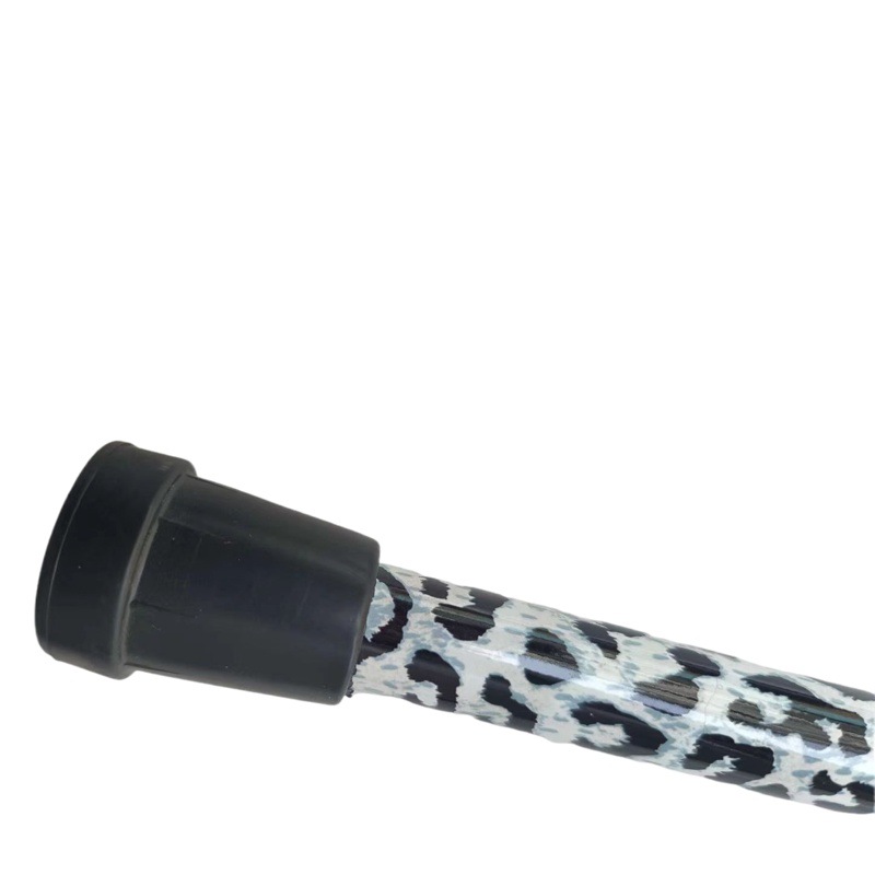 Nuevo bastón plegable impreso bastón de aleación de aluminio de cinco secciones bastón retráctil para el fabricante anciano de ayuda para caminar