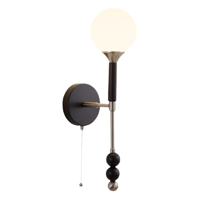 Lámpara de noche nuevo estilo moderno y simple americano retro de alta gama personalidad creativa sofá dormitorio lámpara de pared de cabecera