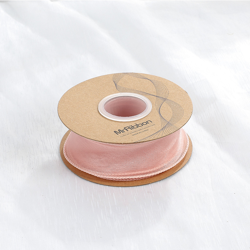 En stock al por mayor 4cm Phnom Penh fishtail hilo llano envuelto flor amplia cinta onda cinta ramo de flores material de embalaje