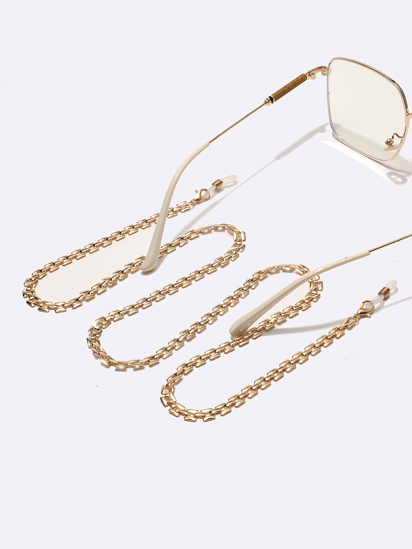 Fashion Simple Glasses Chain Gold Geometric Alloy Glasses Chain display picture 3