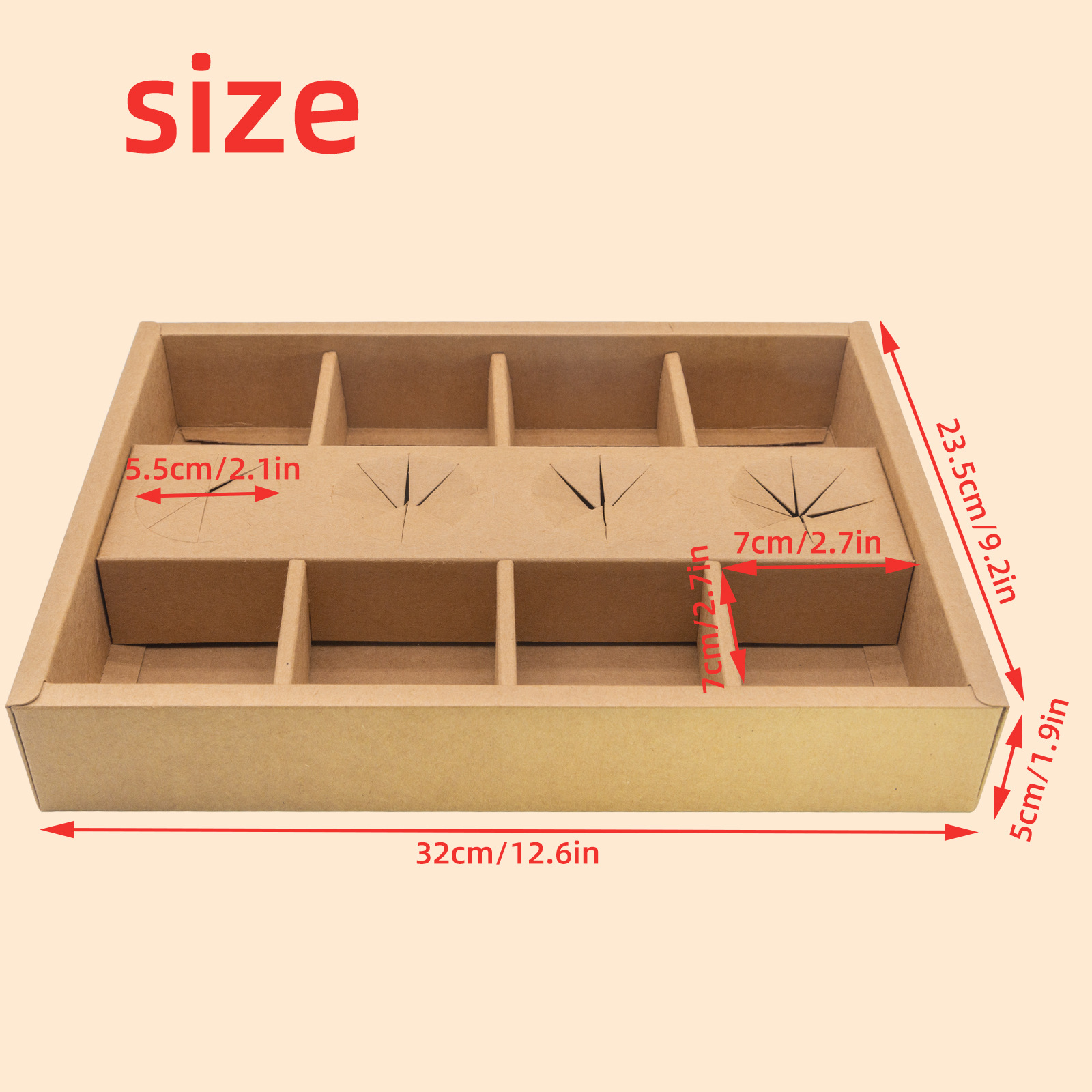 판지/골판지, 8격자 크라프트지 색상(표지 포함)