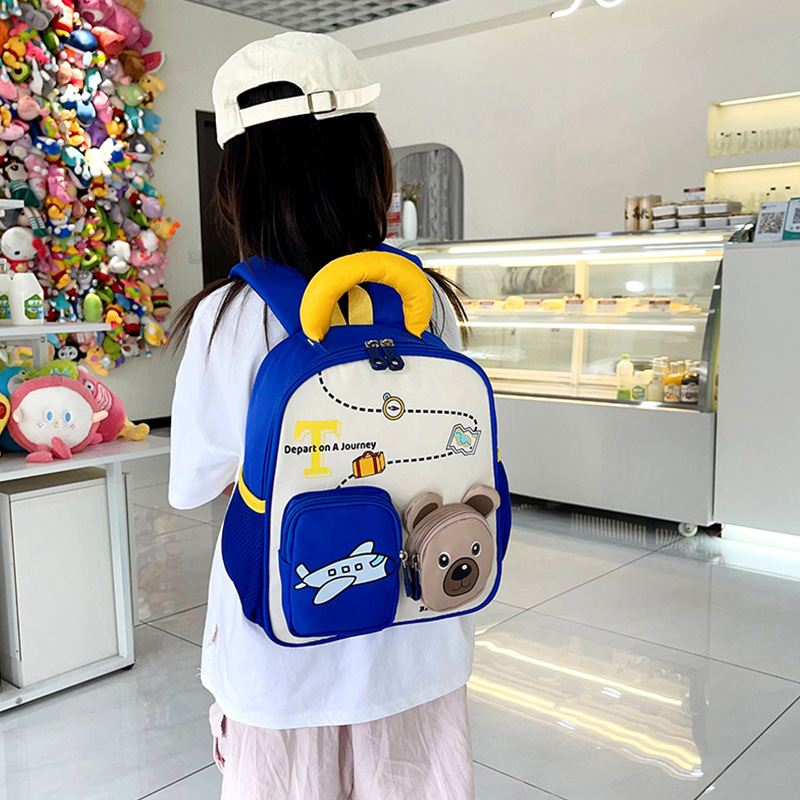 Mochila infantil transfronteriza, mochila transpirable preescolar, mochila escolar de 3 años, 5 años, niños y niñas, mochila pequeña ligera