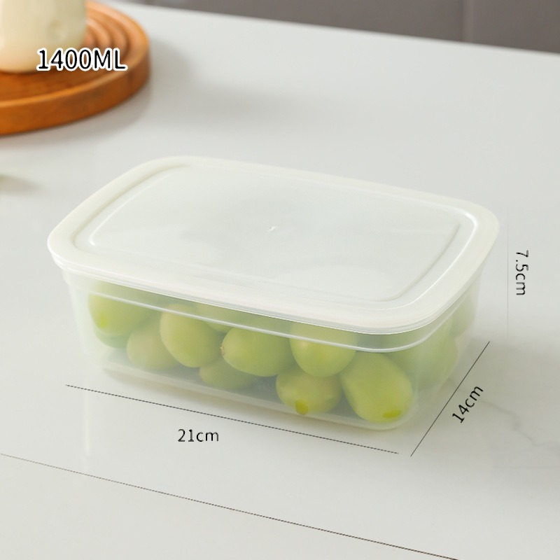 Caja de almacenamiento de frescura especial para congelación en refrigerador, caja de almuerzo de grado alimenticio, caja de almacenamiento de frutas de picnic cuadrada que se puede colocar en el microondas