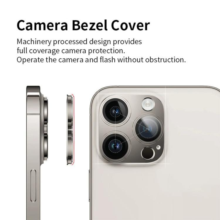 Kalebol Anti-Real Machine Step Metal Eye Eye Lens Protector para iPhone 17 / iPhone 17 Pro Max / iPhone