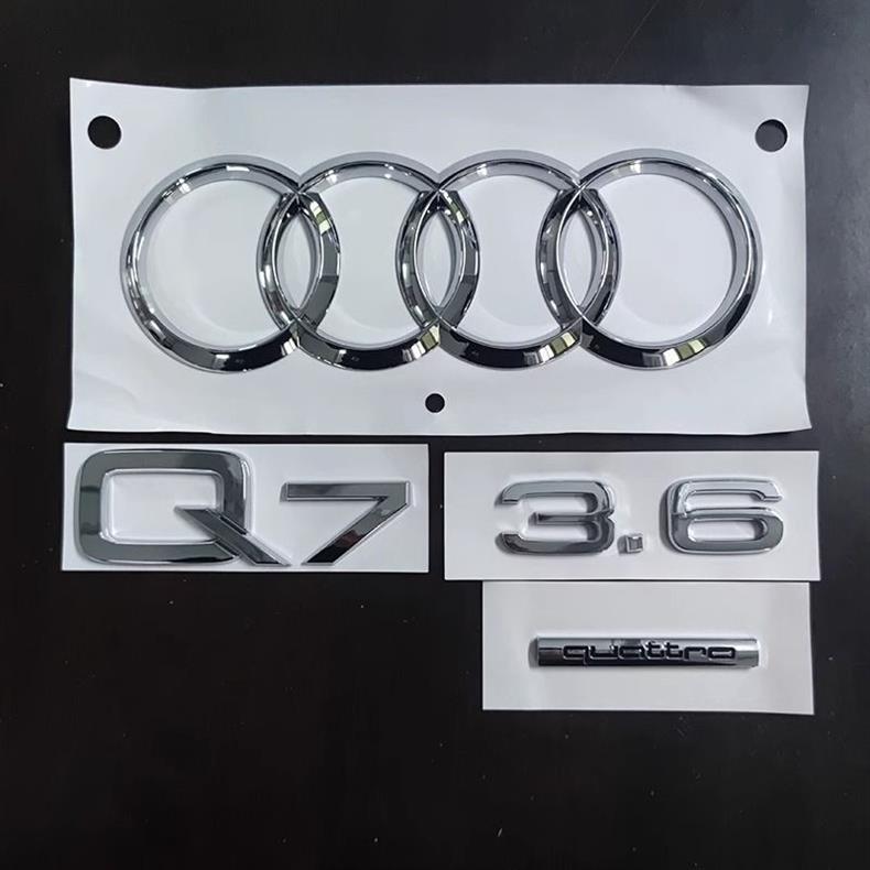 Audi Q5L rear emblem, Q7 car emblem, 3.0, 4.2, 455TFSI, four-wheel drive, engine displacement, rear lettering, complete set of modifications