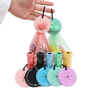Cross-border explosives dog garbage bag hands-free clip traction rope pet pick-up clip pet garbage bag handle