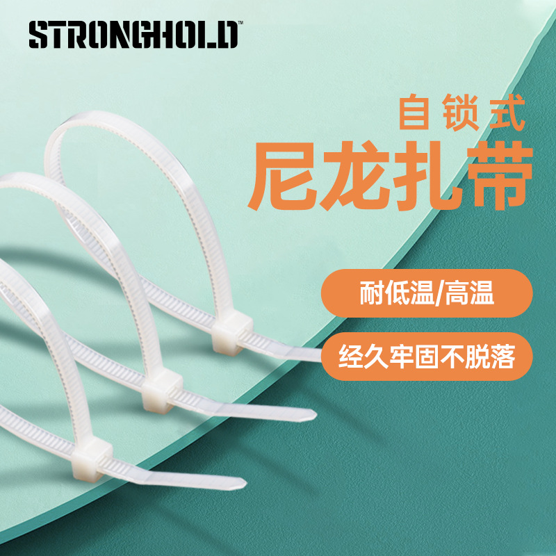 自锁式尼龙扎带扎线带 固定塑料捆扎带线束带中国区总代理