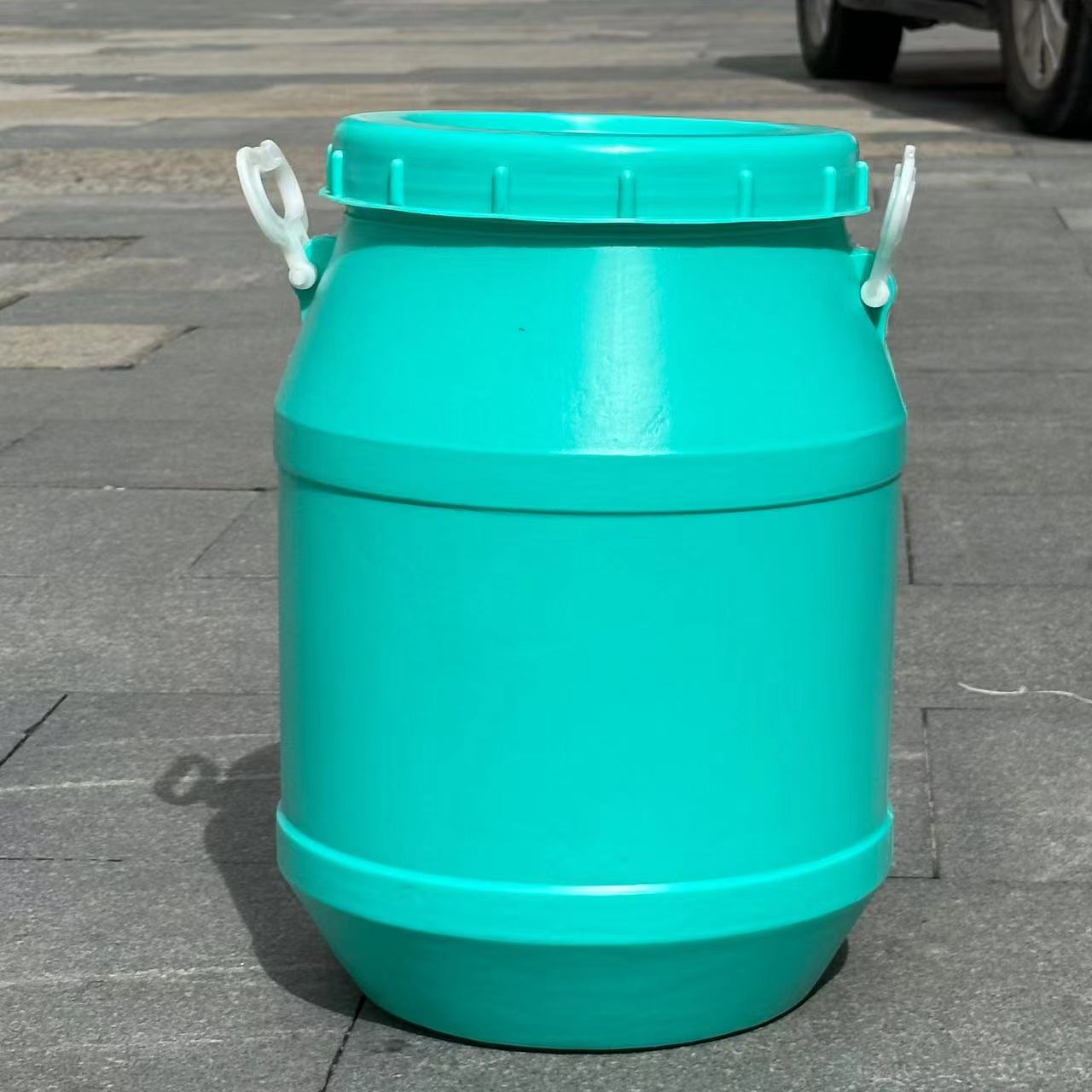 源头工厂 50L塑料化工桶加厚PE圆桶 25升塑料桶带盖密封消毒液桶