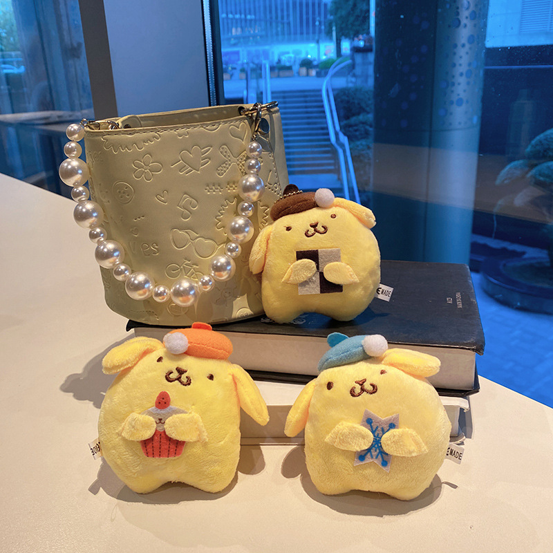 新しいプリン犬ぬいぐるみペンダント人形卸売インターネット有名人人形ギフト漫画キーホルダーぬいぐるみ|undefined