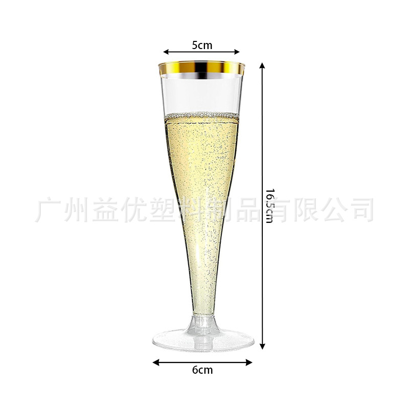 Copa de Champaña Desechable de Plástico Transparente Desmontable para Fiestas image 17
