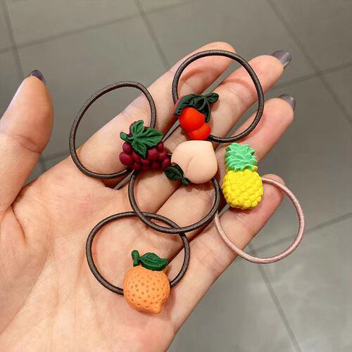 New Korean version of children's cartoon rubber band does not hurt the hair band for girls and babies, cute headband, little girl's hair accessories, hair tie