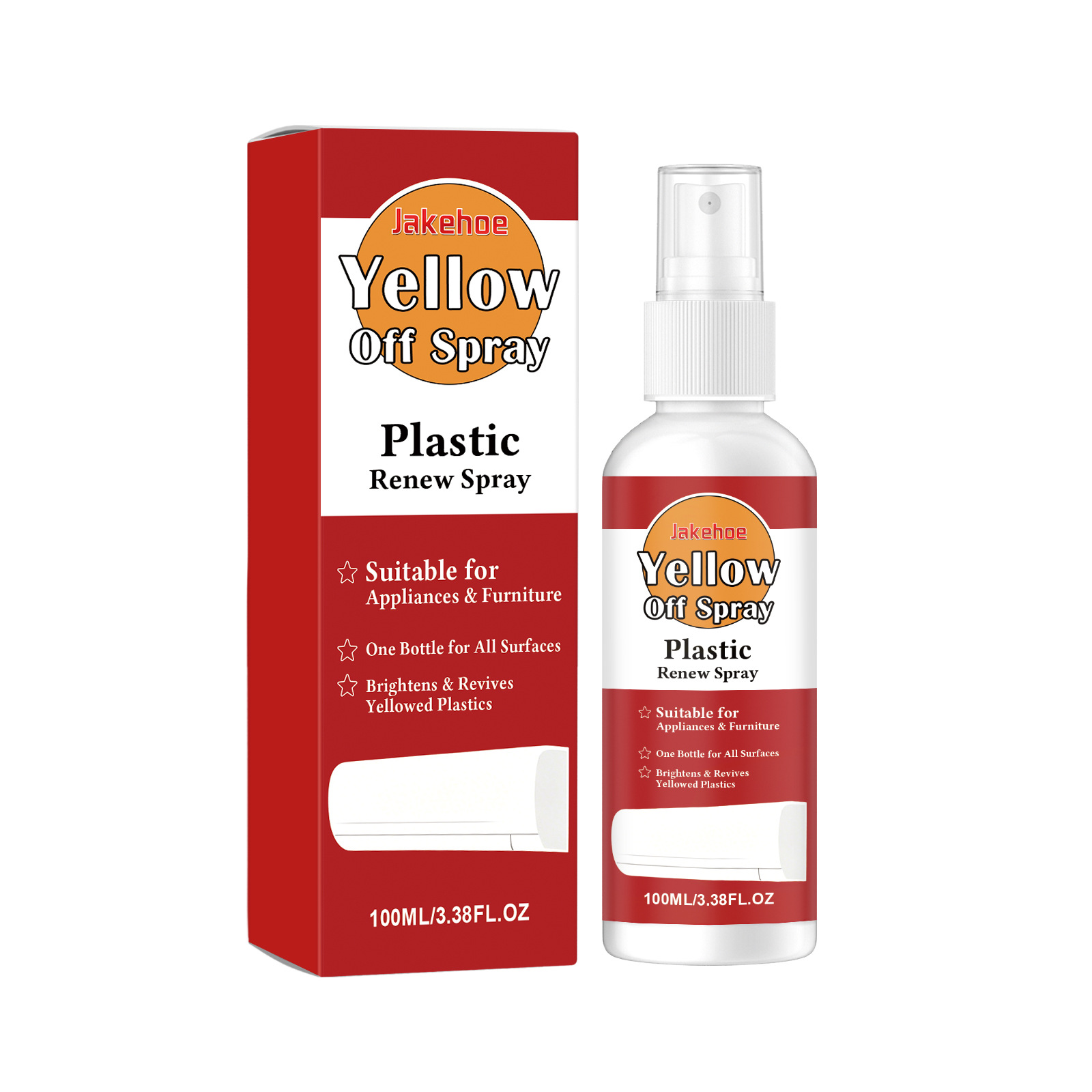 Spray Limpiador y Renovador de Plástico Limpiador, Abrillantador para Superficies de Plástico