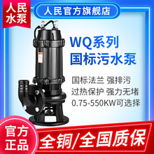 人民国标污水泵380v三相电上海国标潜水泵标准抽水水泵排污泵神器