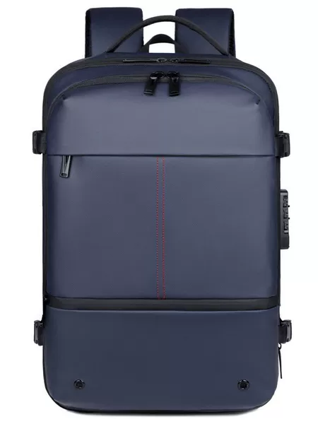 Vacuum-compressed expandable business backpack, large-capacity dry-wet separation backpack for work, business trips, and travel, dual-shoulder laptop bag