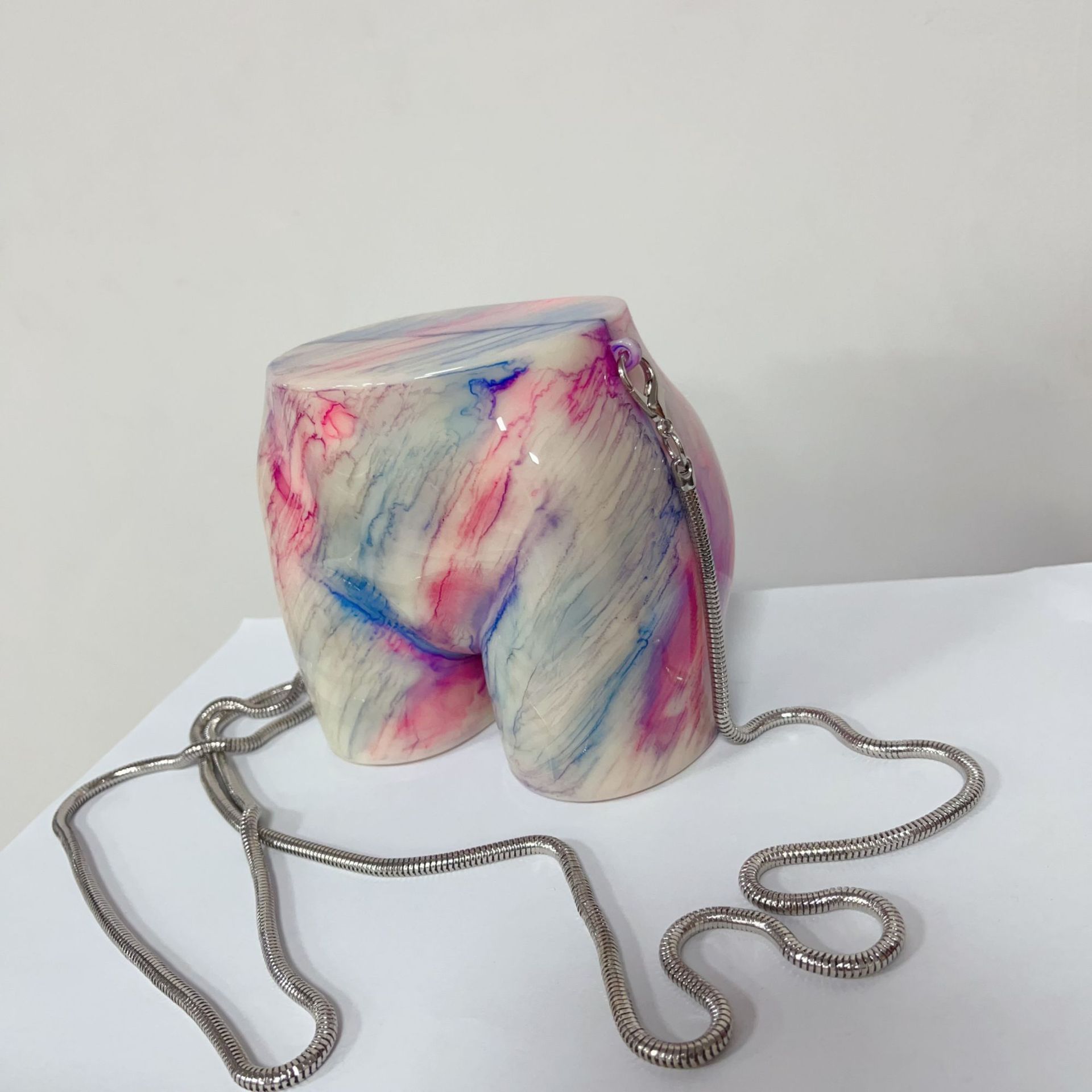 Nuevo acrílico transfronterizo bolso de cena de mujer nicho personalidad mochila de hombro, bolso de cadera de moda bolso de noche