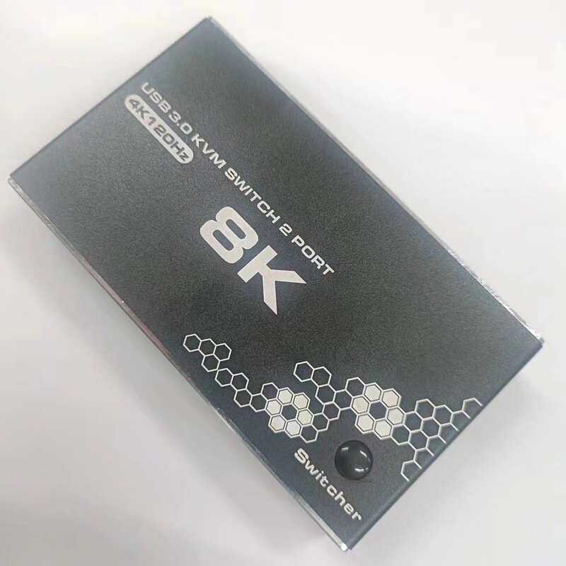 2024 Upgrade New HDMI2.0b USB-C KVM Switch ( 2 Cut 1 ) RJ45