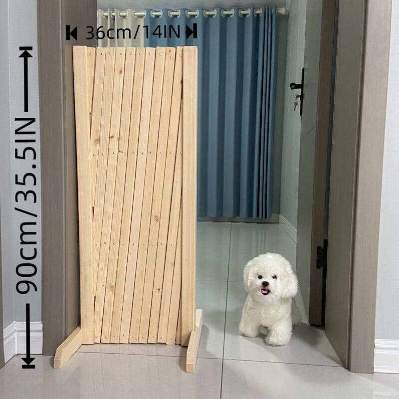 Retractable Dog Gate Indoor Security Isolation Barrier for Home Bedroom Doorway and Stairs Easy Installation