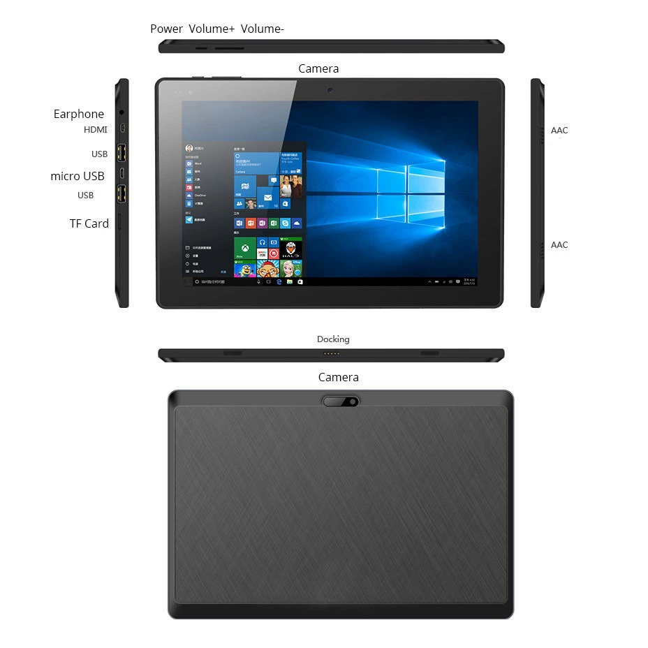 Планшетный ноутбук, 1 дюйм, 2 в 1, Android, Windows 10, индивидуальная настройка