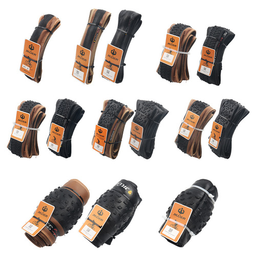 Jiluer bicycle folding outer tire 20 yellow edge 27.5 ultra-light 26 inch 29 mountain road 700c anti-puncture tire