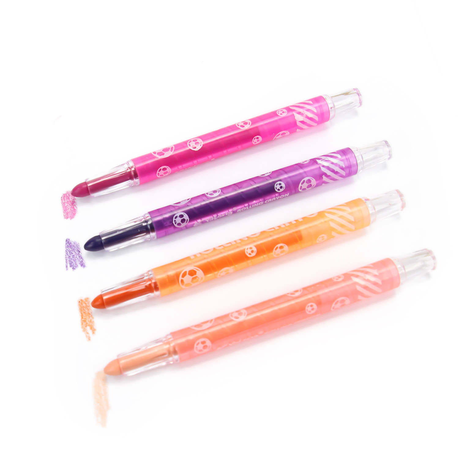 Crayones Giratorios Infantil de Plástico de 12 Colores que No Ensucian las Manos