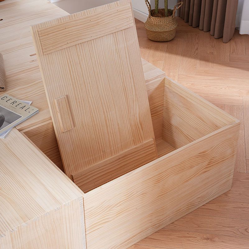 Tatami Wooden Box Bed, Solid Wood Box Storage Box, Rectangular Storage Box, Widened Splicing Cabinet Bed Box