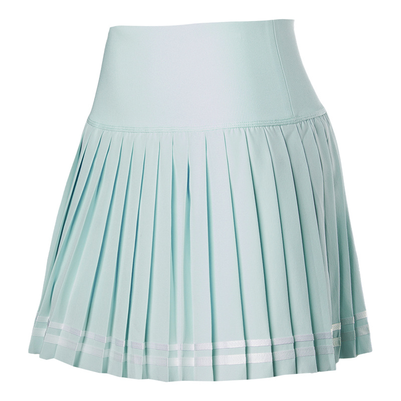 Vesta de tenis de mujer secado rápido vestido deportivo de fitness yoga bádminton cinturón forrado vestido corto de moda plegado image 15