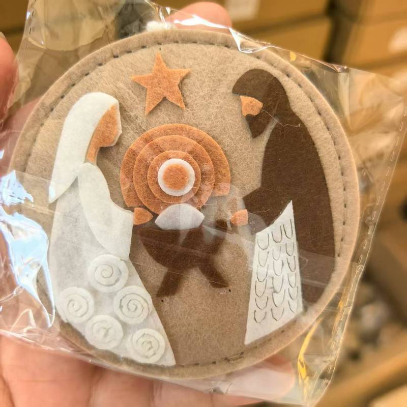 跨境新款毛毡工艺品挂件节日装饰礼品挂饰|undefined