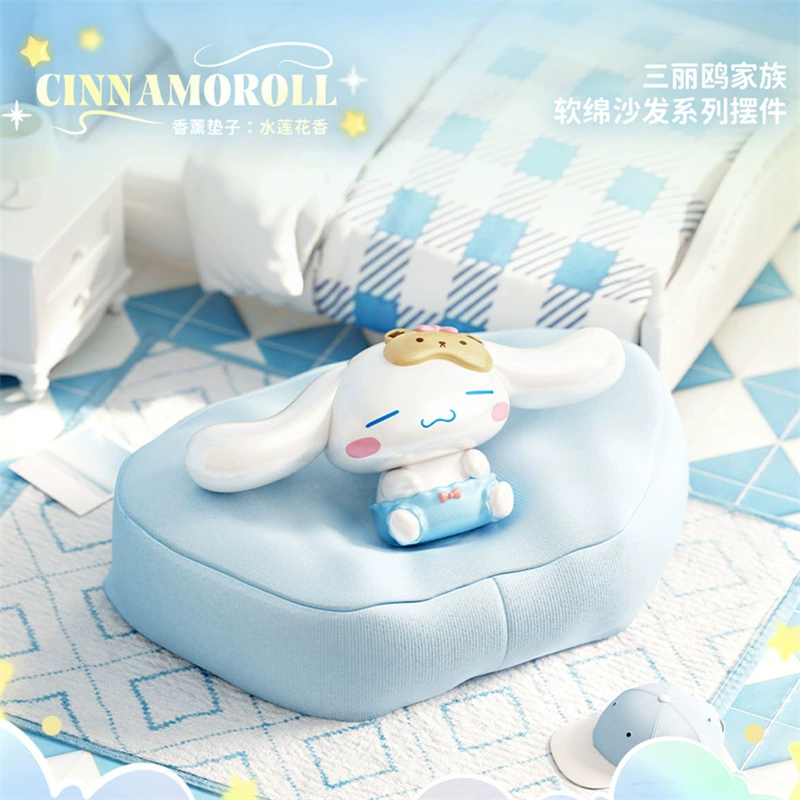 Оригинальная фигурка Sanrio: Сонная поза Kurome (большие уши), собачка Hello Kitty Melody Pacha — украшение, сувенир, исцеляющий подарок
