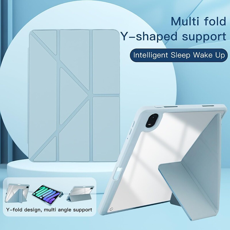 Ipadair11 Protective Case Pro110.9.7 Acrylic Y-Fold Case with Pen Slot Suitable for Apple Leather Case Mini7 Case Ipadair11 Protective Case Pro110.9.7 Acrylic Y-Fold Case with Pen Slot Suitable for Apple Leather Case Mini7 Case