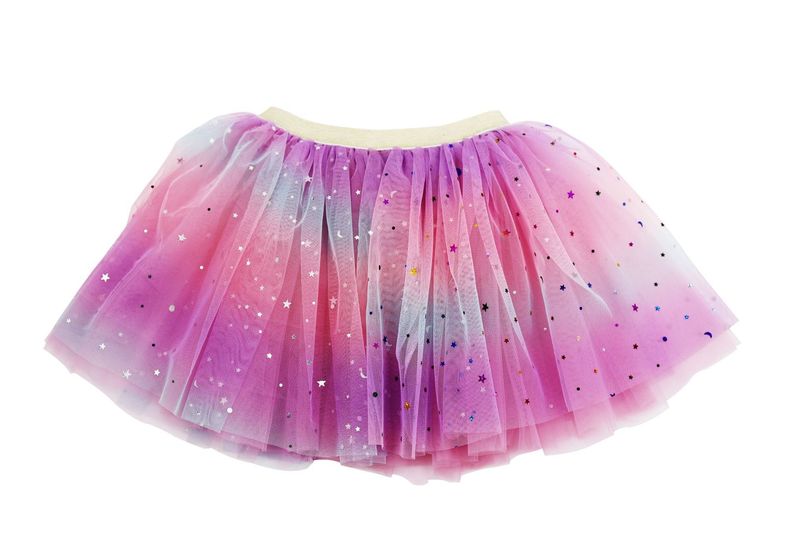 新しい子供の薄い紗の五角星の虹のスカートの網の糸の王女のスカートの欧米の子供服のショーのスカートのtuu|undefined