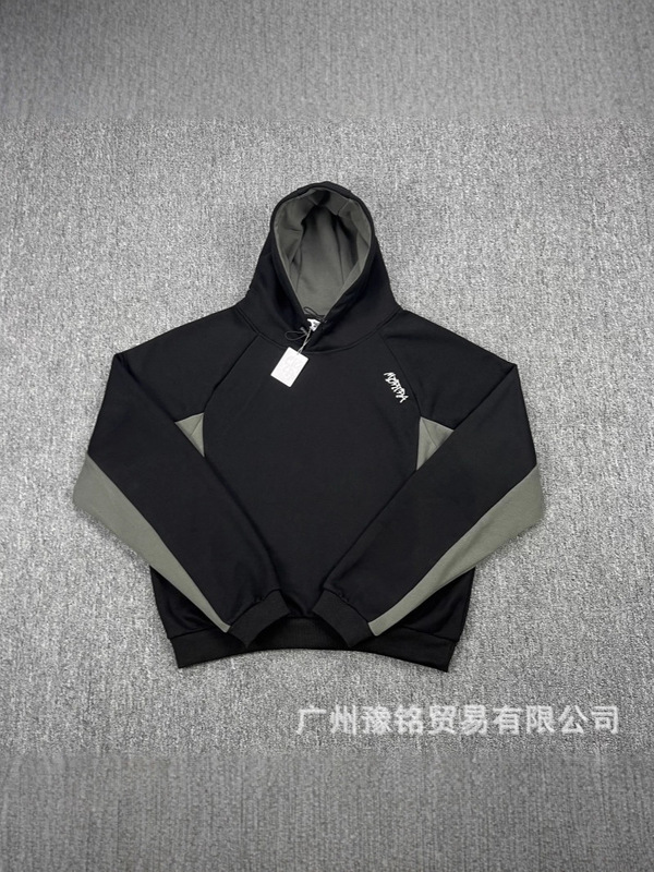Mertra拼接刺绣加绒休闲套装男女连帽套头卫衣宽松直筒休闲长裤潮|undefined