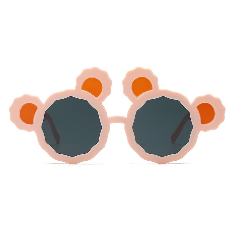 Gafas de Sol Infantiles de Oso Marco de PC y Lentes de AC Protección UV400 para Viajes y Fiestas