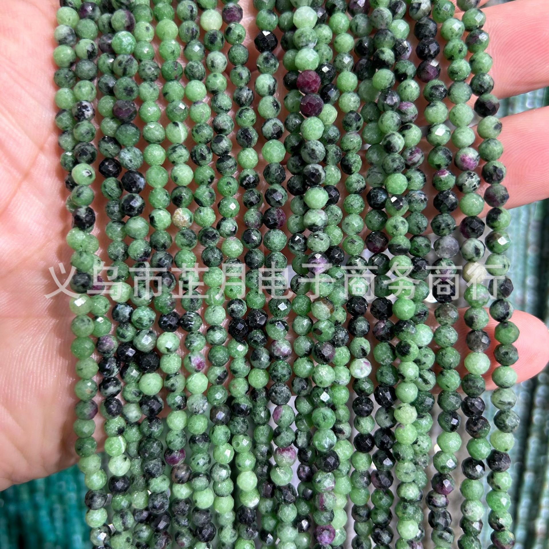 Pequeñas cuentas 2mm3mm4mm facetas todo tipo de ágata Cristal de piedra natural granos sueltos DIY joyería pulsera collar