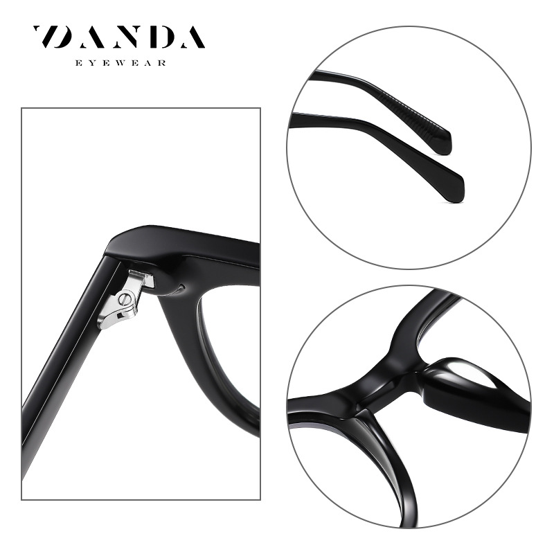 Moda artística placa gafas marco hombres y mujeres de la misma caja gafas lisas PS8811 Placa de marco completo anti-azul gafas de luz