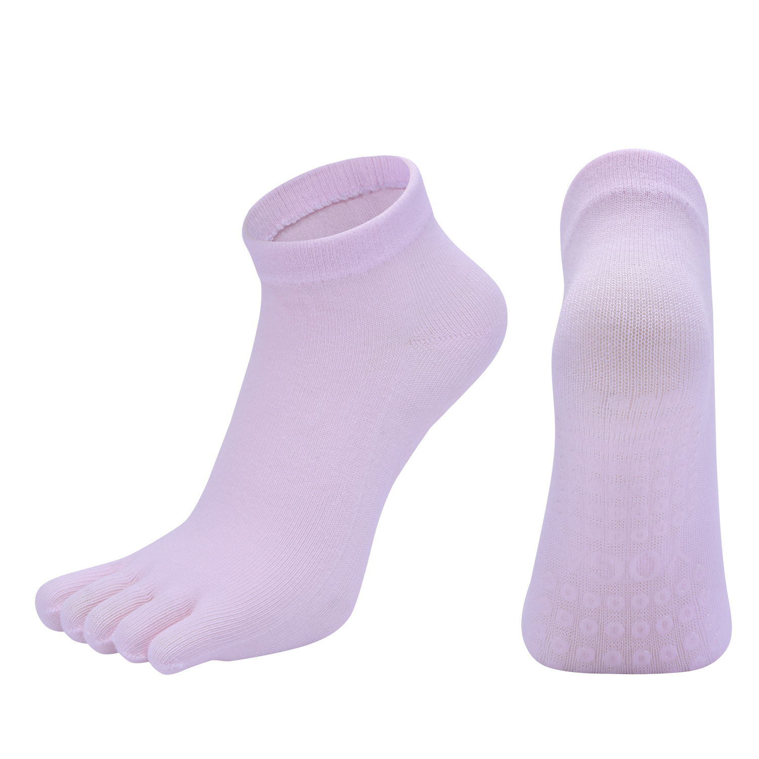 [Venta al por mayor de fábrica] calcetines de Yoga de cinco dedos calcetines de Baile todo incluido algodón peinado de cinco dedos Pilates Fitness calcetines deportivos