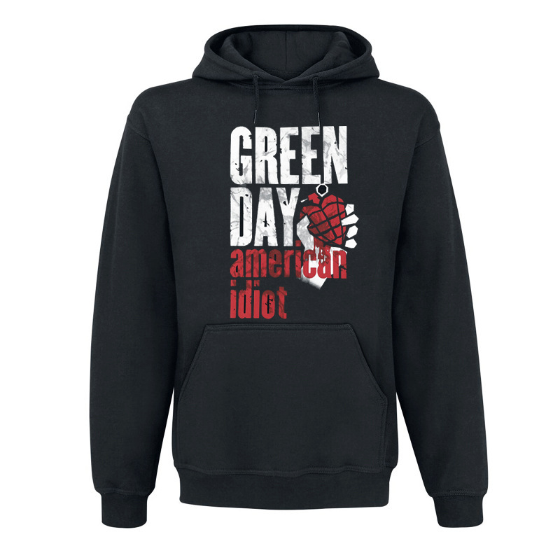 Autumn and Winter Green Day Green Day Band Rock Punk Loose Men's Long Sleeve Hoodie Hoodie Jacket
