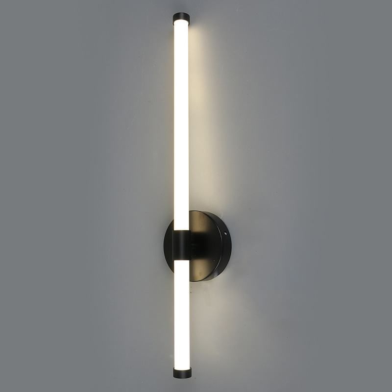 Lámpara de pared de línea moderna minimalista estilo europeo y americano sala de estar pared de fondo dormitorio lámpara de cabezal de cama pasillo lámpara 1 pieza