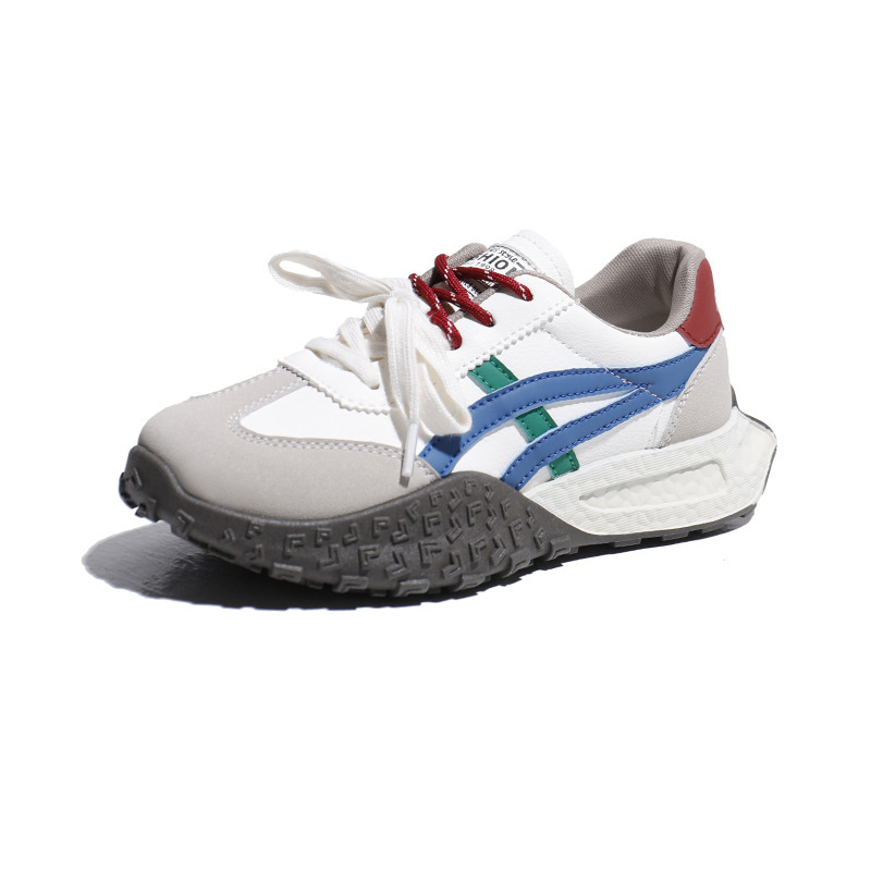 2025 primavera transfronteriza nueva suela gruesa alta zapatos de entrenamiento de alta calidad para mujeres retro color casuales zapatos de arco arco Gump