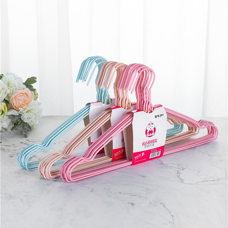 201凹槽浸塑衣架