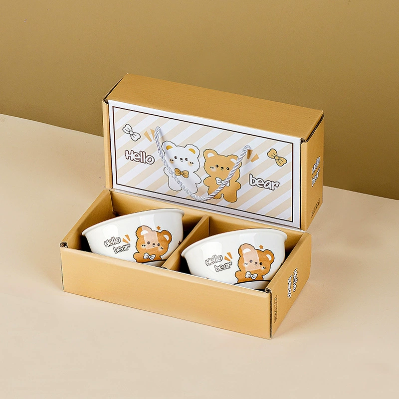 Tableware for home use for food, set, ceramic gift box, wholesale