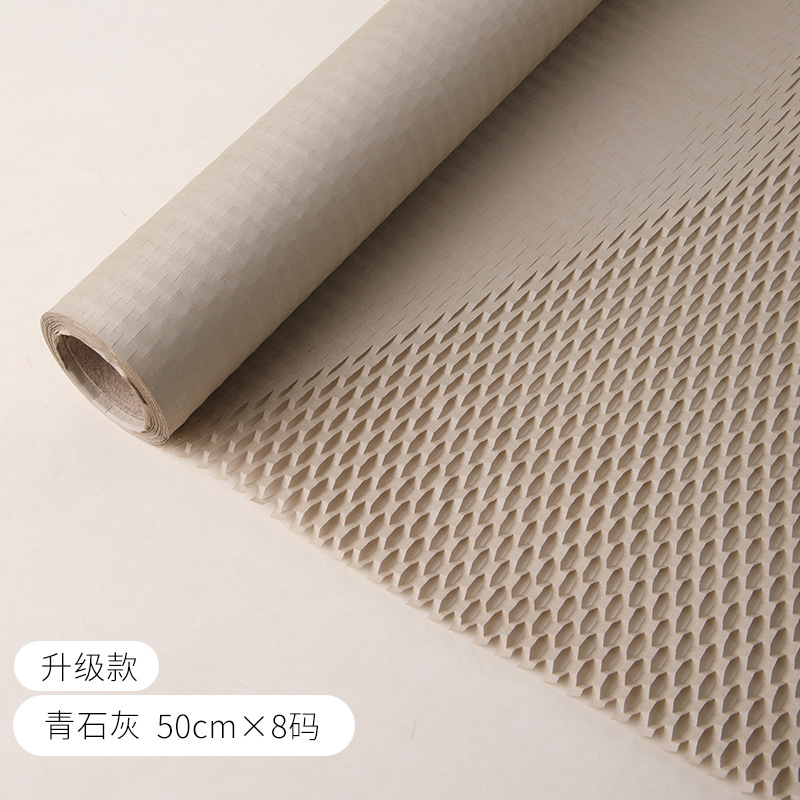 Papel de regalo de nido de abeja, papel de regalo acolchado con rejilla colorida, papel kraft de nido de abeja, venta al por mayor.